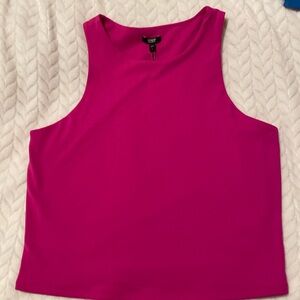 Pink / Purple Express Body Contour Cropped Tank
